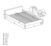 Manželská postel SABRINA