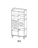 Kombinovaná skříň WERSO 3