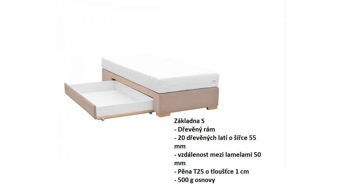 Manželská postel BOXSPRING 101