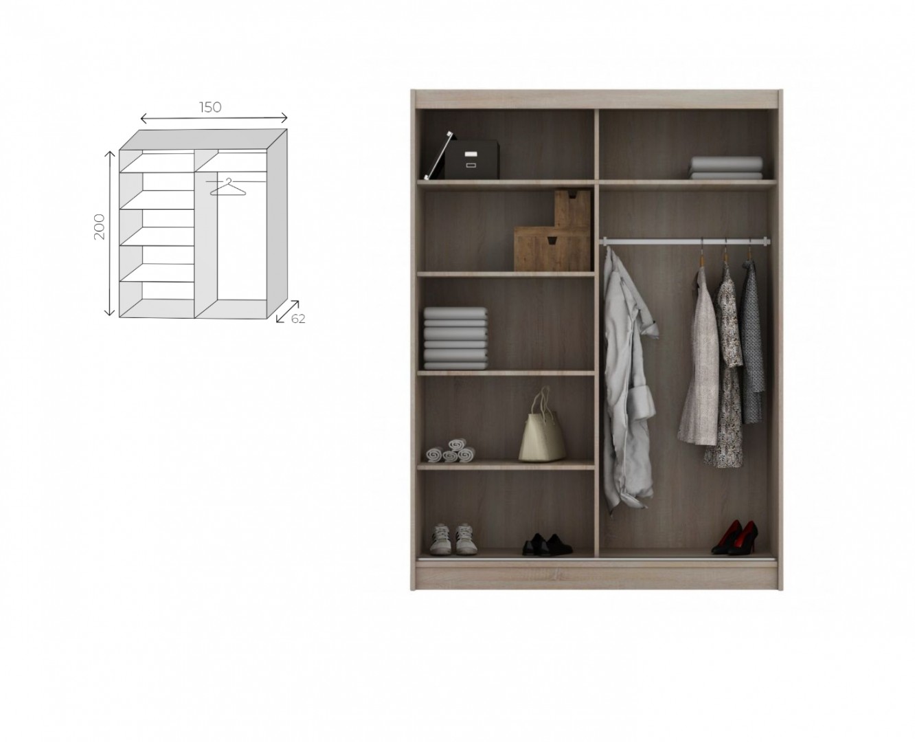 Šatní skříň ASTORIA