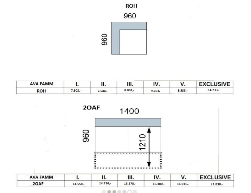 Sedací souprava AVA FAMM PROGRAM