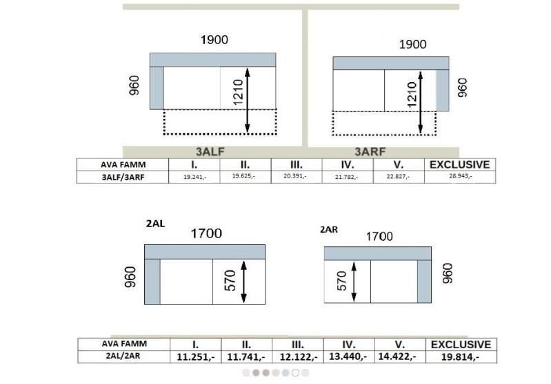 Sedací souprava AVA FAMM PROGRAM
