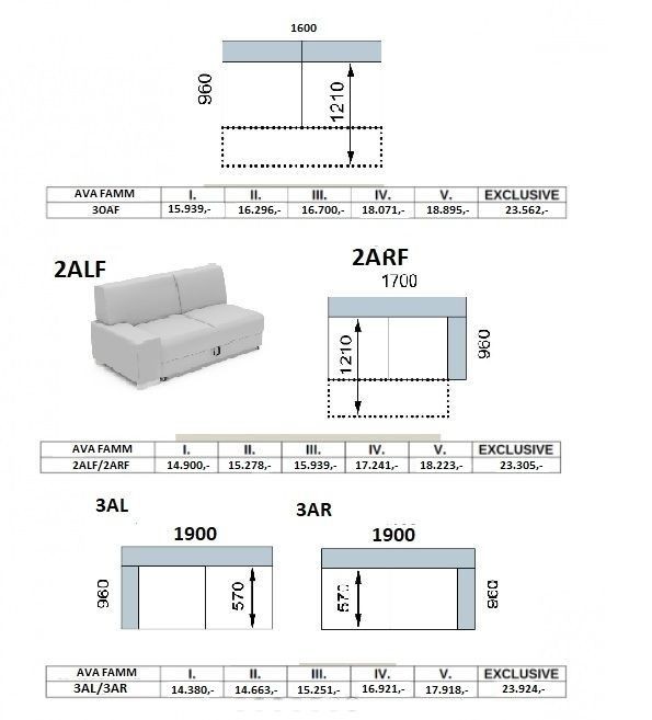 Sedací souprava AVA FAMM PROGRAM