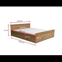 Manželská postel MAT17