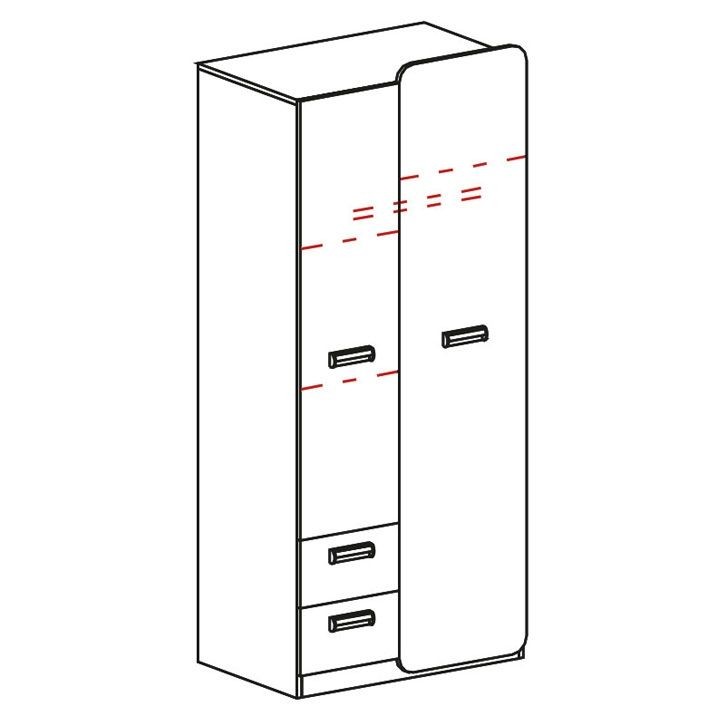 Šatní skříň LORENTO 1