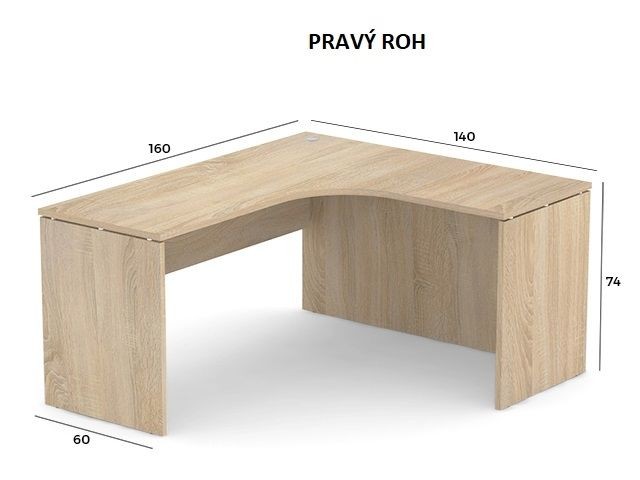 REA PLAY - Rohový psací stůl SRD