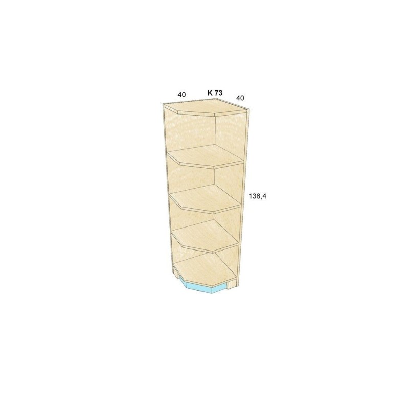 Rohový regál BOŘEK K 73