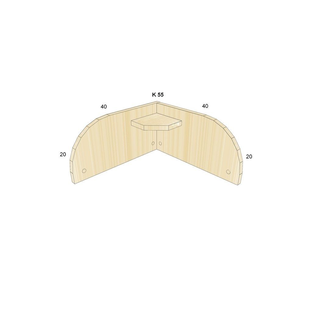 Nástavba rohová BOŘEK K 55