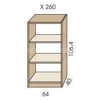 Policový regál JIM 5 X 260