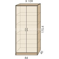 Policová skříň JIM 5 X 109
