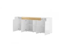 Komoda II TOLEDO Bílá/ Dub San Remo