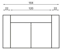 Kožená pohovka IRIS 2