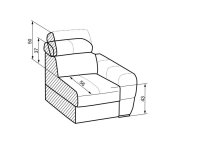 Kožená sedací souprava VENNTO 2