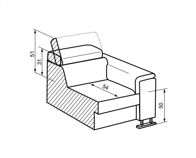 Kožené křeslo BOSSTON