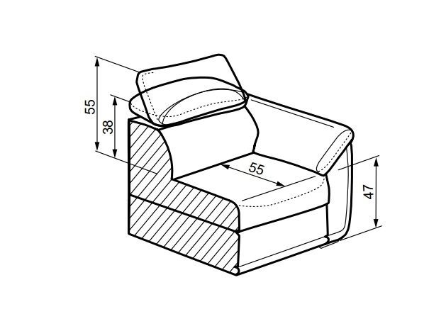 Kožená sedací souprava KADIZ 1