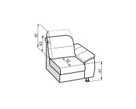 Kožené křeslo SCANDY