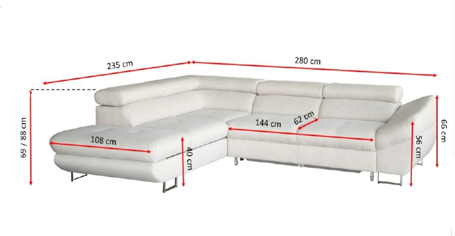 Kožená sedací souprava AVOLA