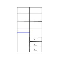 Šatní skříň REA TEENY 1