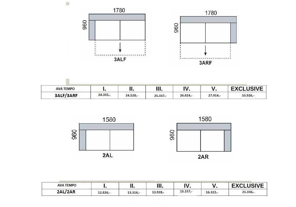 Sedací souprava AVA TEMPO PROGRAM