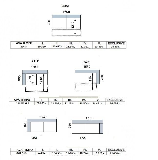 Sedací souprava AVA TEMPO PROGRAM