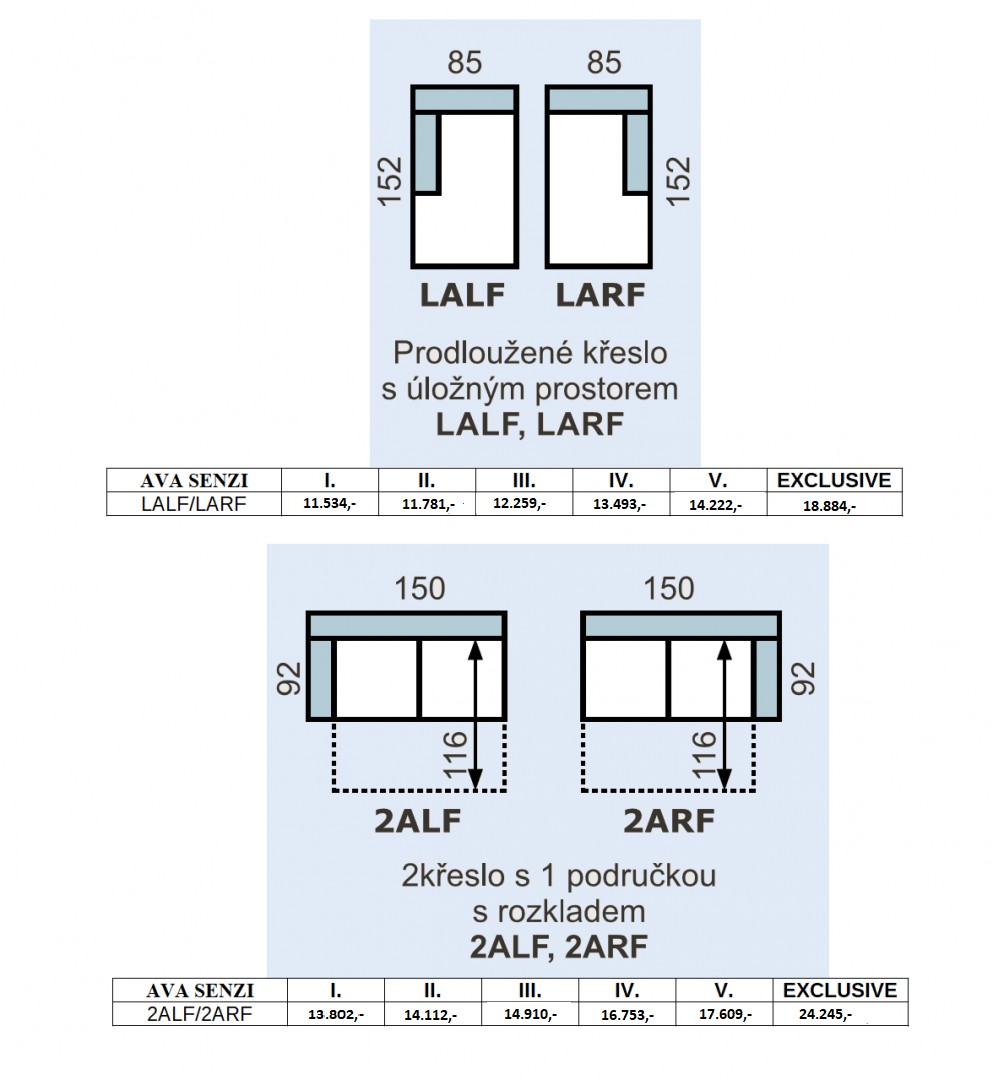 Sedací souprava AVA SENZI PROGRAM