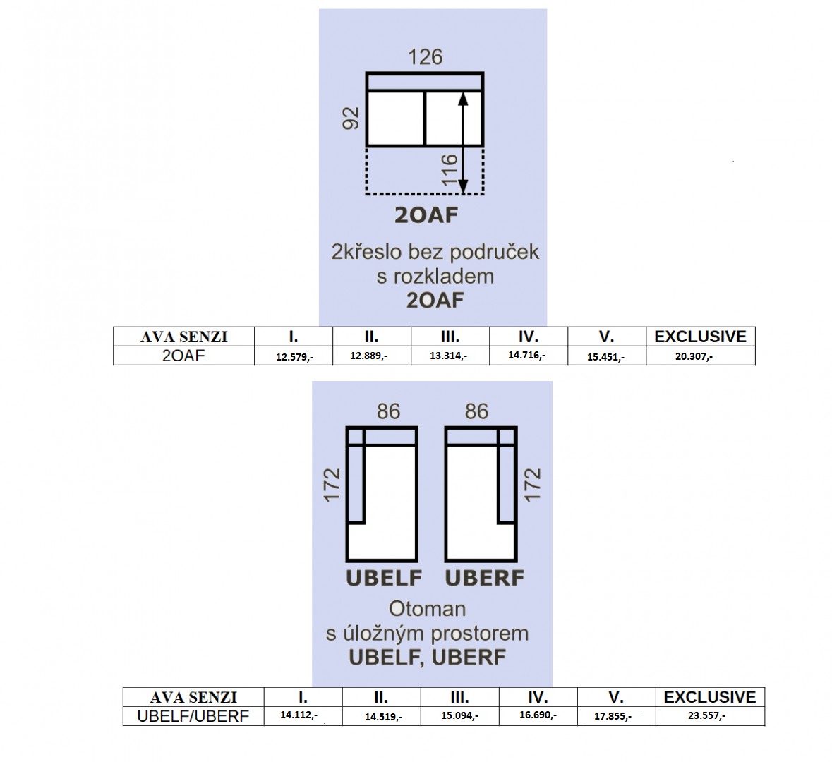 Sedací souprava AVA SENZI PROGRAM