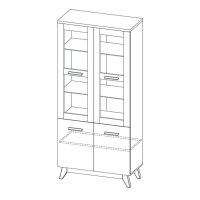 Prosklená vitrína SVEN 3