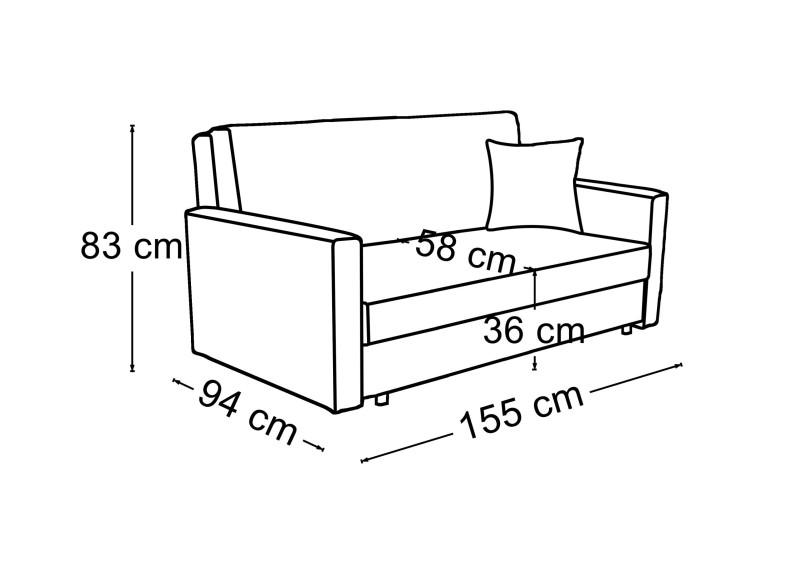 Rozkládací pohovka OLA III