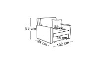 Rozkládací křeslo OLA I