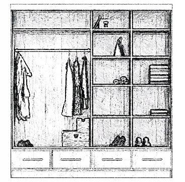 Šatní skříň LUISS 200