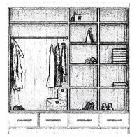 Šatní skříň LUISS 200