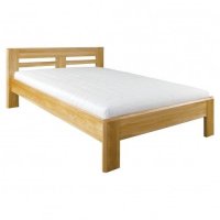 Manželská postel z masivu LK211 dub