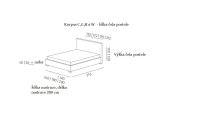 Manželská postel MINI-MAX 2100