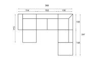 Sedací souprava SCANDY do U 1
