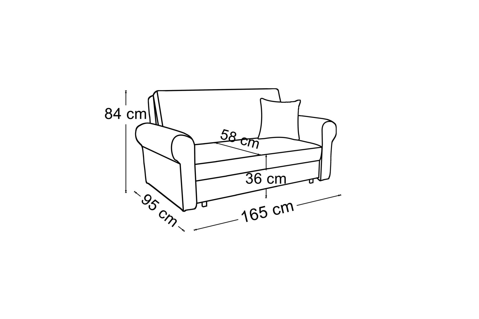 Rozkládací pohovka BILL III
