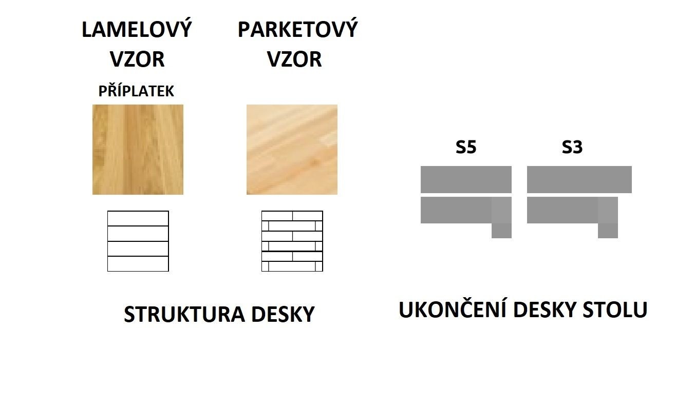 Konferenční stolek z masivu ST311-120 dub