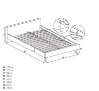 Manželská postel CASSANDRA S-160