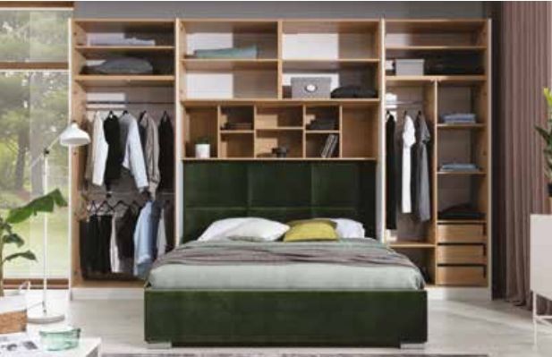 Šatní skříň VARIA SLEEP III Bílý lesk