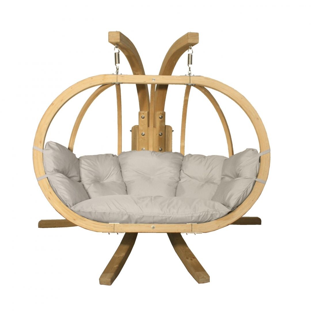 Závěsné dvojkřeslo z masivu