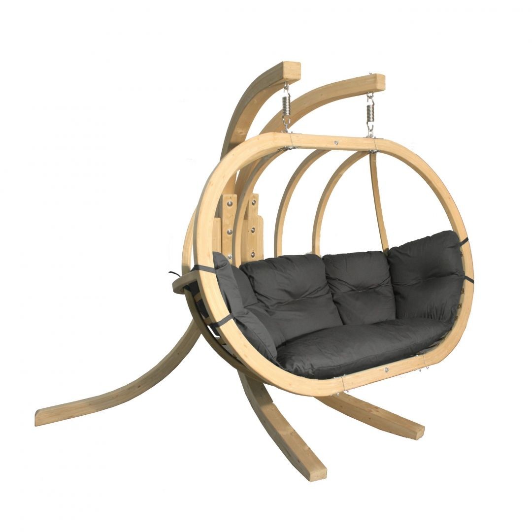 Závěsné dvojkřeslo z masivu