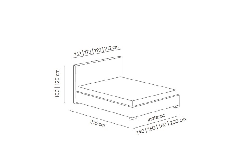 Manželská postel MINI-MAX 3000
