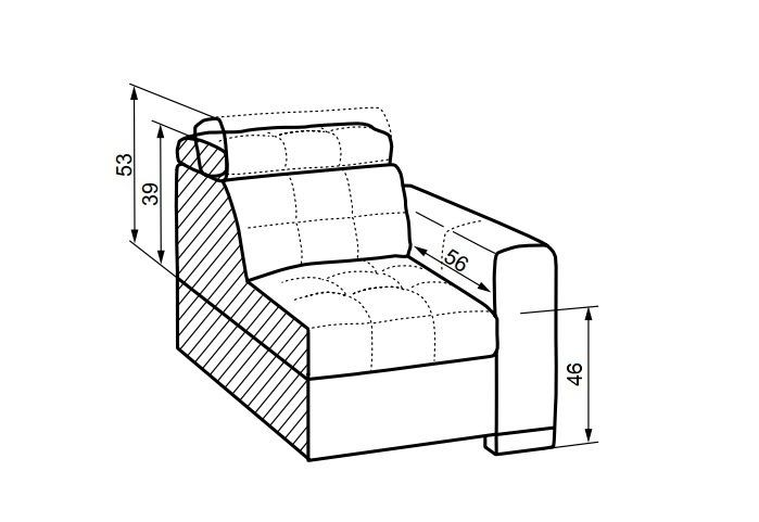 Rozkládací pohovka IRIS 3