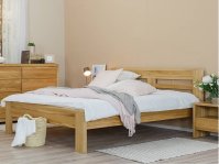 Manželská postel z masivu LK111 buk