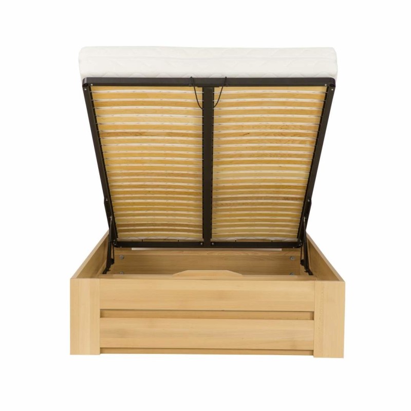 Manželská postel z masivu LK192 BOX buk