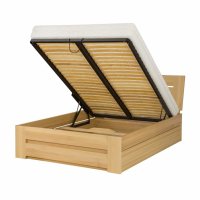 Manželská postel z masivu LK192 BOX buk