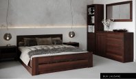 Manželská postel z masivu LK192 BOX buk