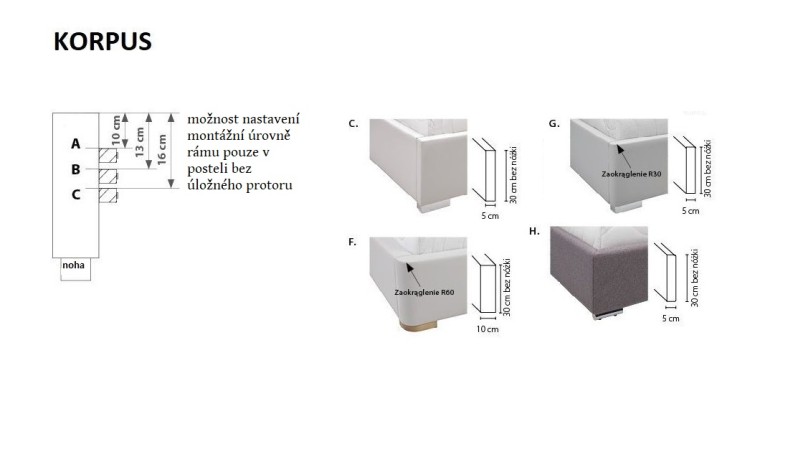 Manželská postel MINI-MAX 2101