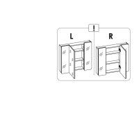Koupelnová skříňka ARUSA COSMOS 843 - závěsná zrcadlo 80