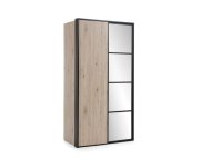 Šatní skříň GLAS LOOFT GLSZ 2D