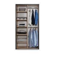 Šatní skříň GLAS LOOFT GLSZ 2D